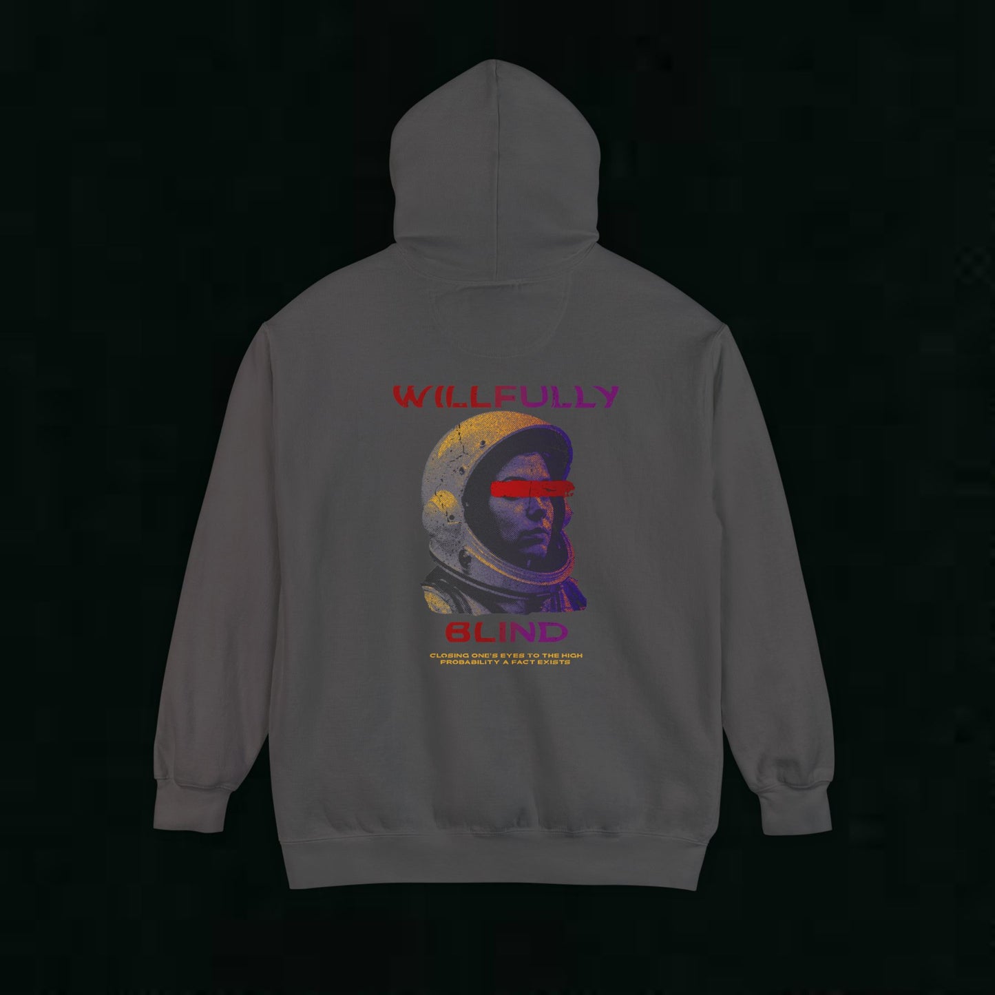 Willfully Blind Custom Hoodie - Gym Fit Design